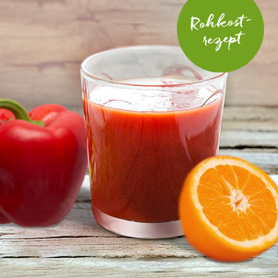 Rohkost-Rezept: Roter Power Sonnen Saft