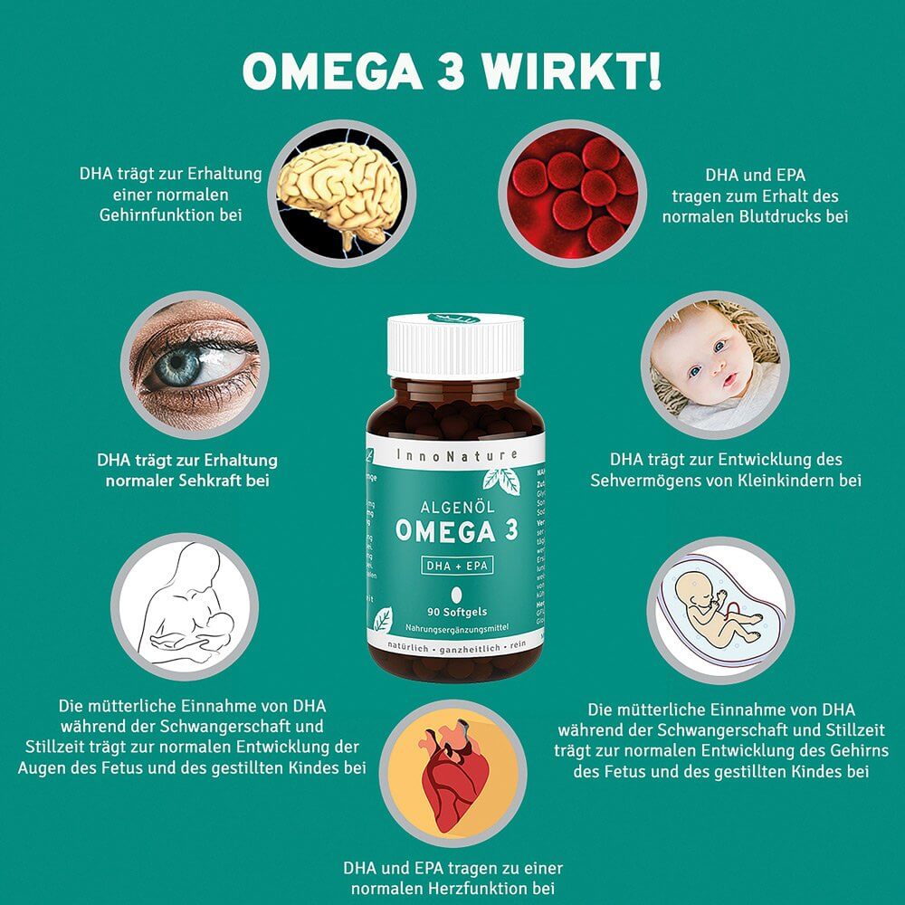 Innonature Omega 3 Kapseln, 90 Kapseln, 77 g - Menge: 90 ...