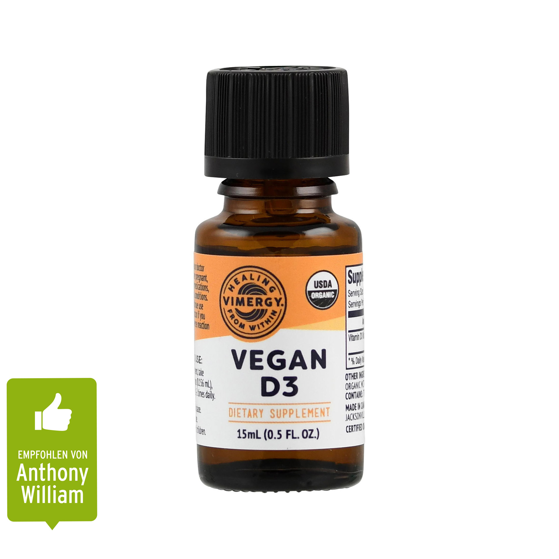 Vimergy Vegan Vitamin D3 flüssig
